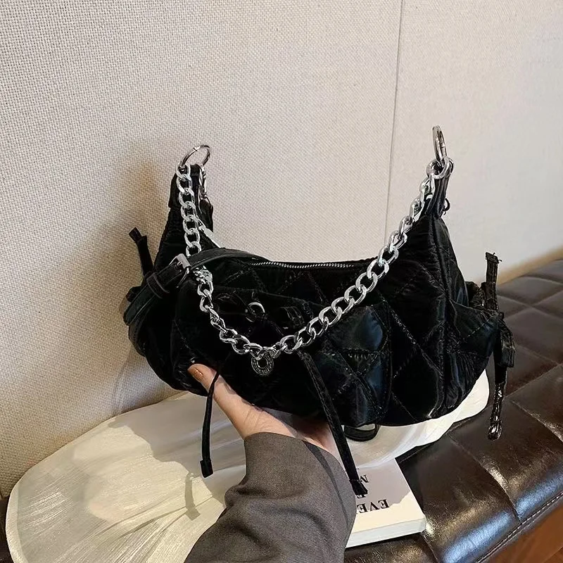 Sweet Bow Bag for Women's  New Spring Single Shoulder Underarm Bags High Qualitykorean Chain Handbag