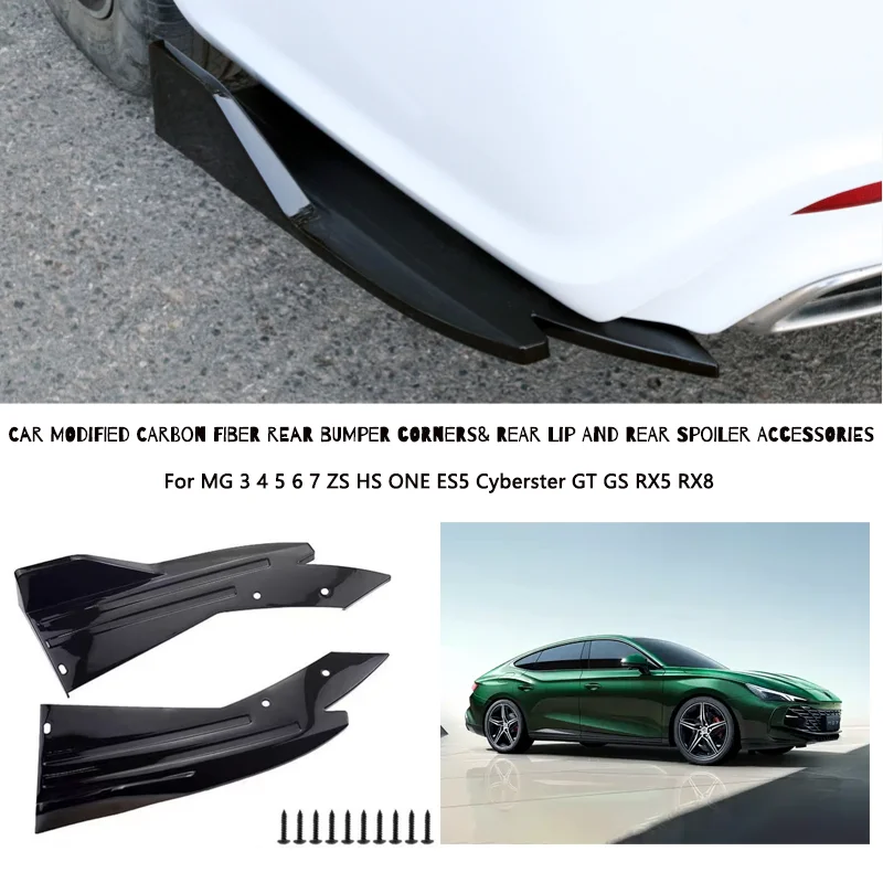 Rear Bumper Lip Diffuser Splitter Canard Protector Front For MG 3 4 5 6 7 ZS HS ONE ES5 Cyberster GT GS RX5 RX8