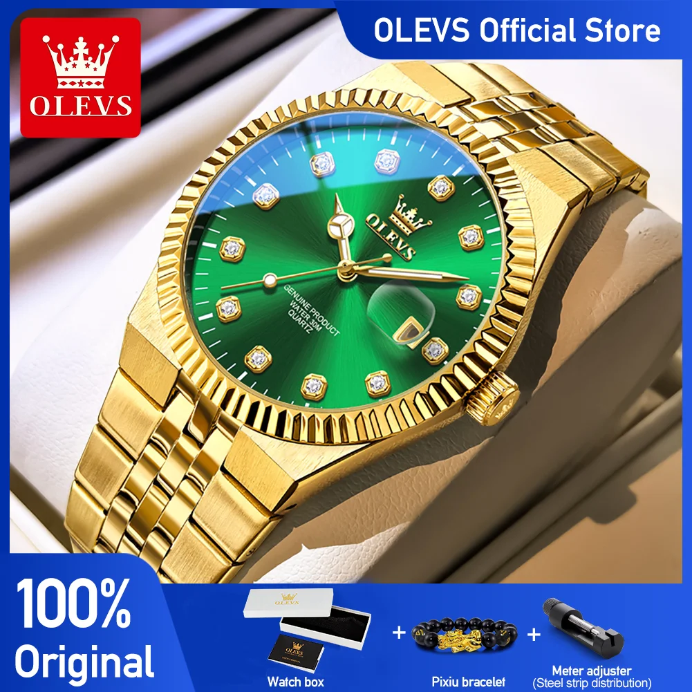 

OLEVS 2989, мужские часы, модный циферблат, высокое качество, функция ночного света, кварцевый механизм, водонепроницаемые элегантные часы для мужчин