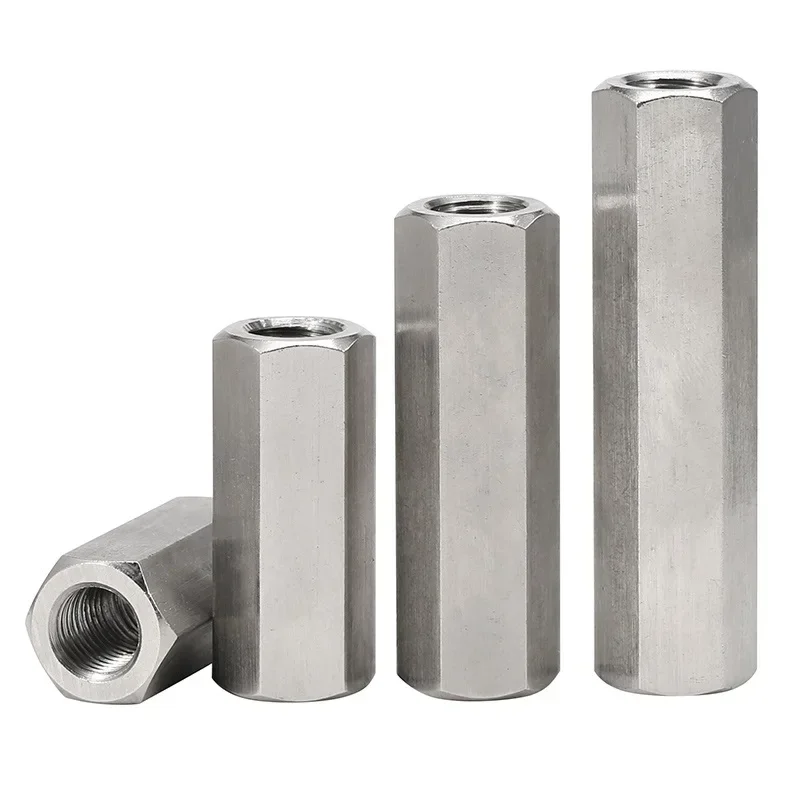 M3~M8 Stainless Steel Left And Right Thread Hexagon Hex Extend Long Lengthened Rod Connector Joint Sleeve Tubular Coupling Nut