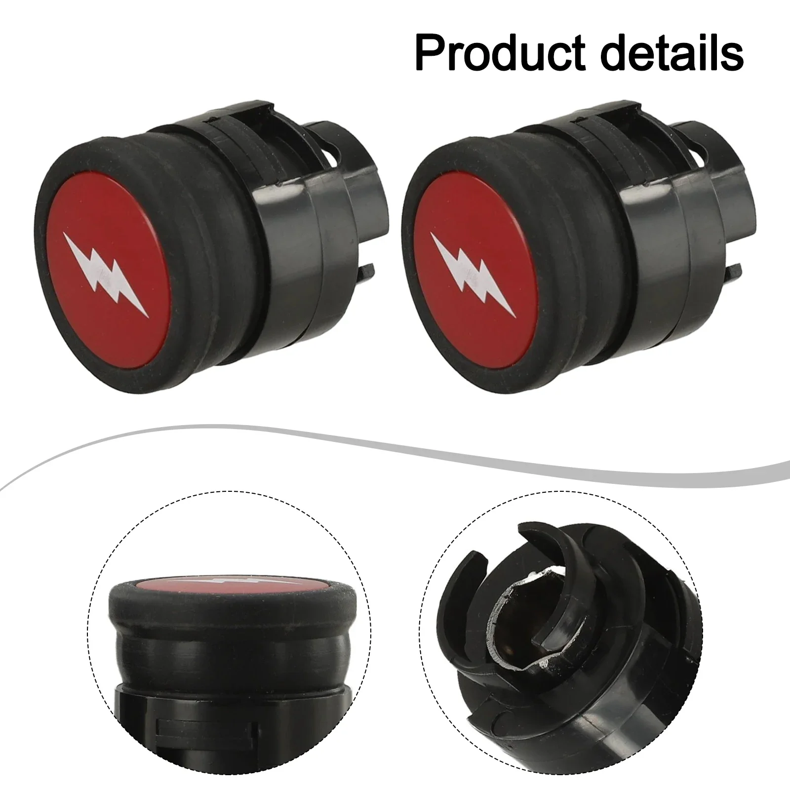 For Weber Q320 Q3200 Q1200 Q2200 Grill Igniter Push Button Switch Replacement Part 64868 63788 Red Black ABS Plastic 2 Pcs - view 6