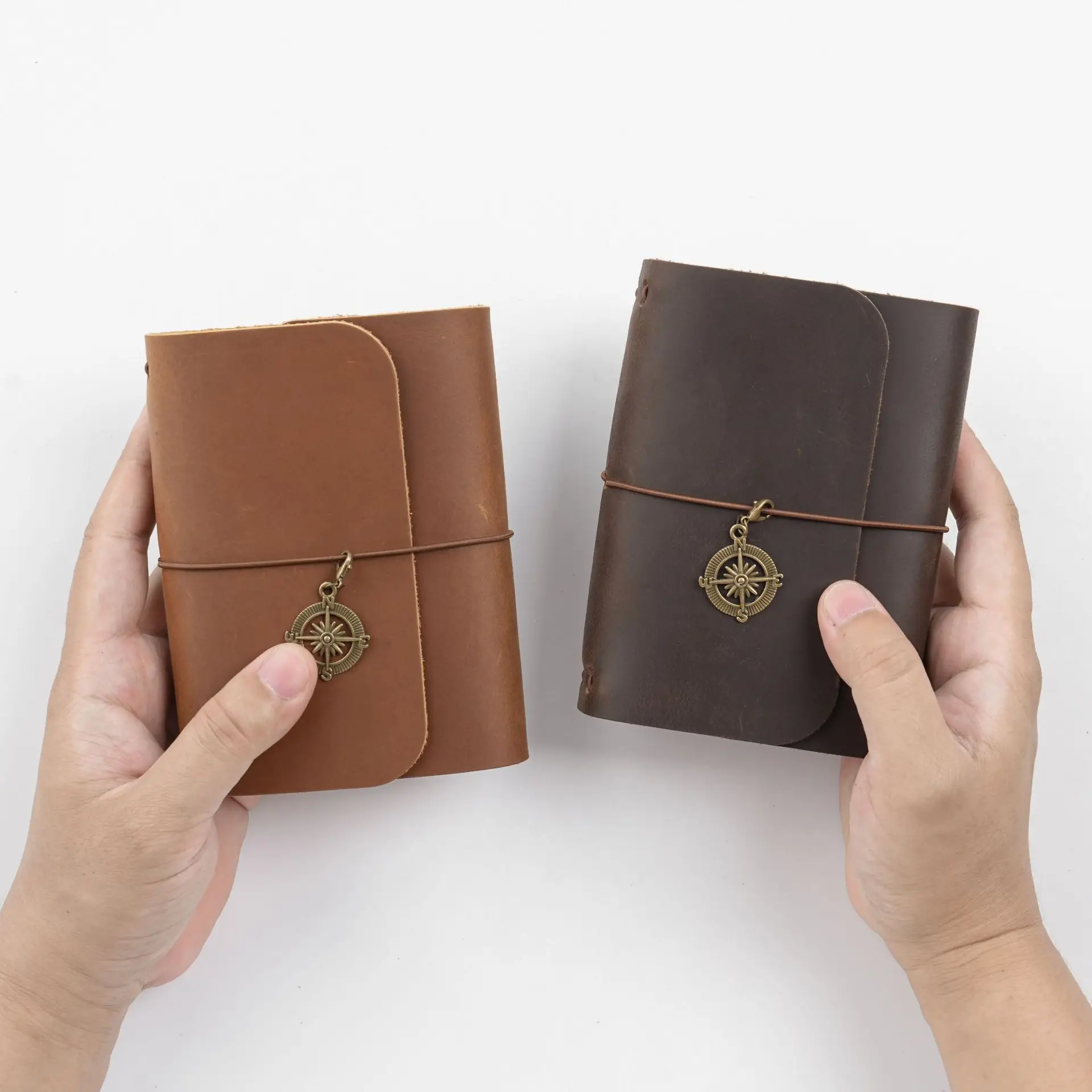 Neu eingetroffen: Triple Fold TN Traveler's Notebook, echtes Rindsleder, Vintage-Tagebuch, kreativer Notizblock, 22 x 12,5 x 3 cm – Detail 15