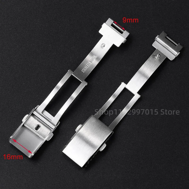 Роскошная Пряжка из нержавеющей стали 9 мм × 16 мм для часов Rolex DAYTONA SUBMARINER yach- Master GMT металлические складные аксессуары для часов