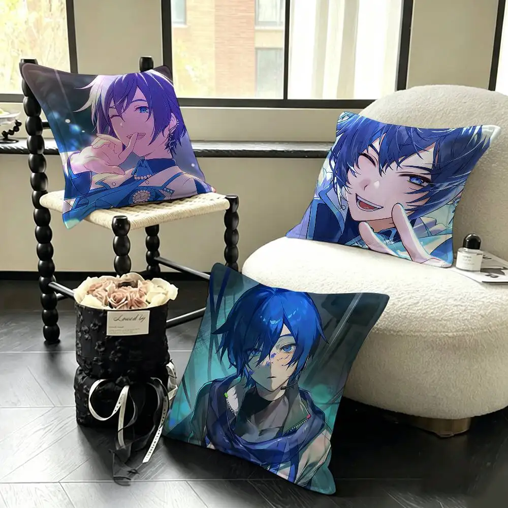 KAITO Anime Character  Various Sizes Square Pillow Case For Car Home Bedchamber Decor