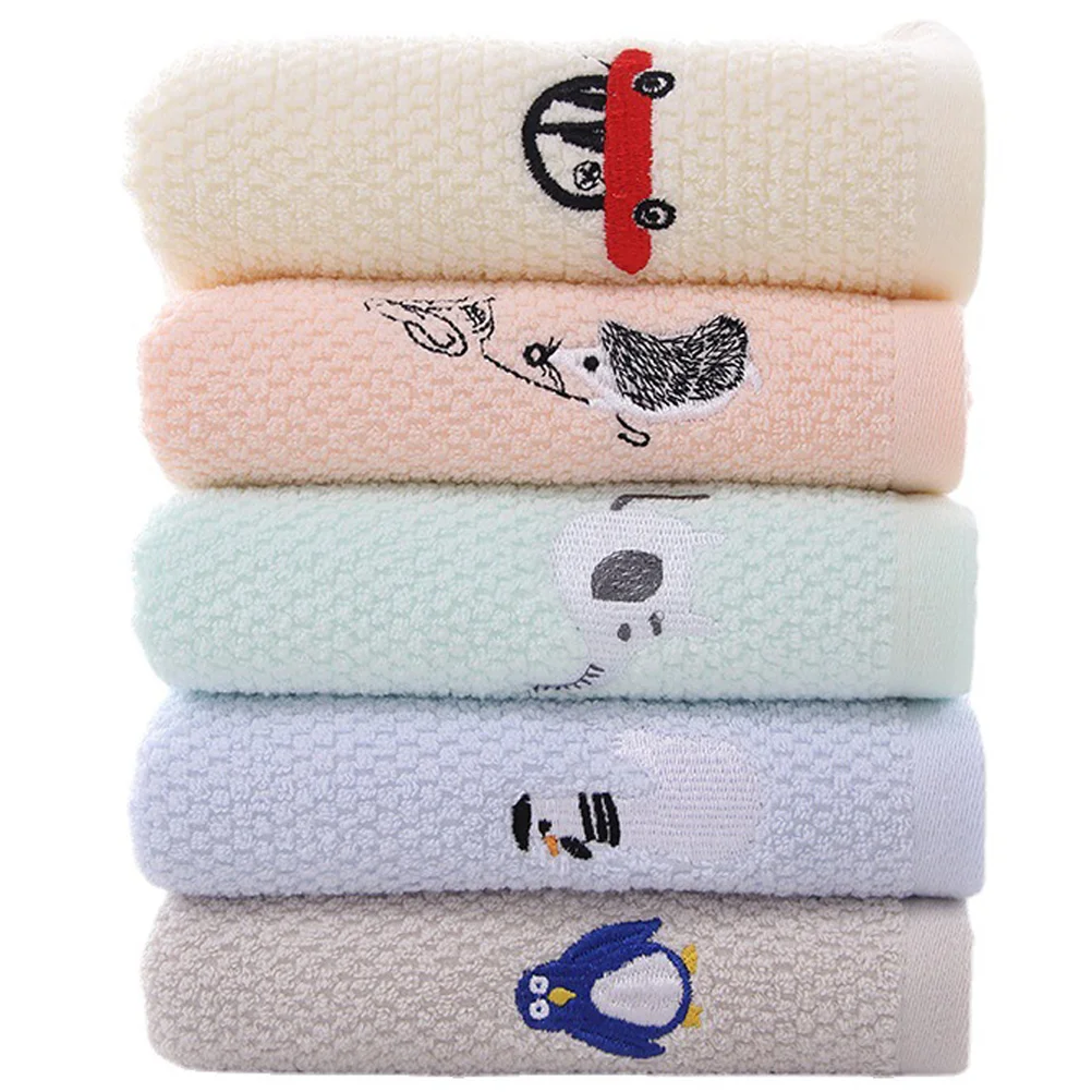 

5 Pcs Towels Children's Face Washing Absorbent for Facial Small Washcloths Hand