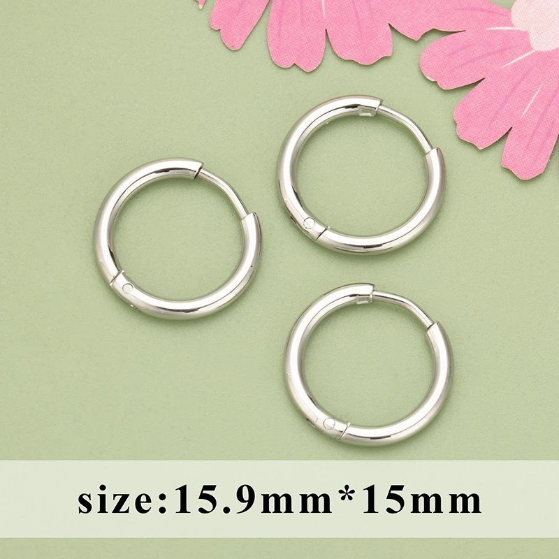 assoonas MC42, Schmuckzubehör, 316L-Edelstahl, nickelfrei, handgefertigt, Schmuckherstellungszubehör, Verschlussösen, 4 Stück/Set. – Detail 6