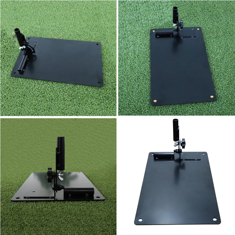 New Professional Iron Golf Practice Plate for Alignment Stick Durable Metal Swing Trainer  Training Accessory Dropshipping