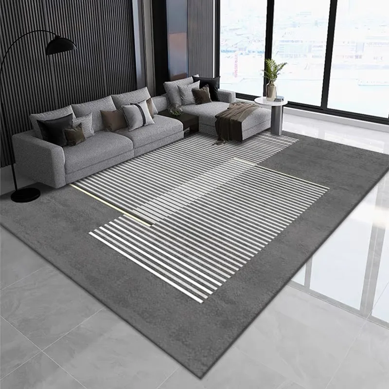 Crystal Velvet Nordic Home Living Room Carpet Wear-Resistant Anti-Slip Large Area Full Carpet Office Study Dirty Floor Mat