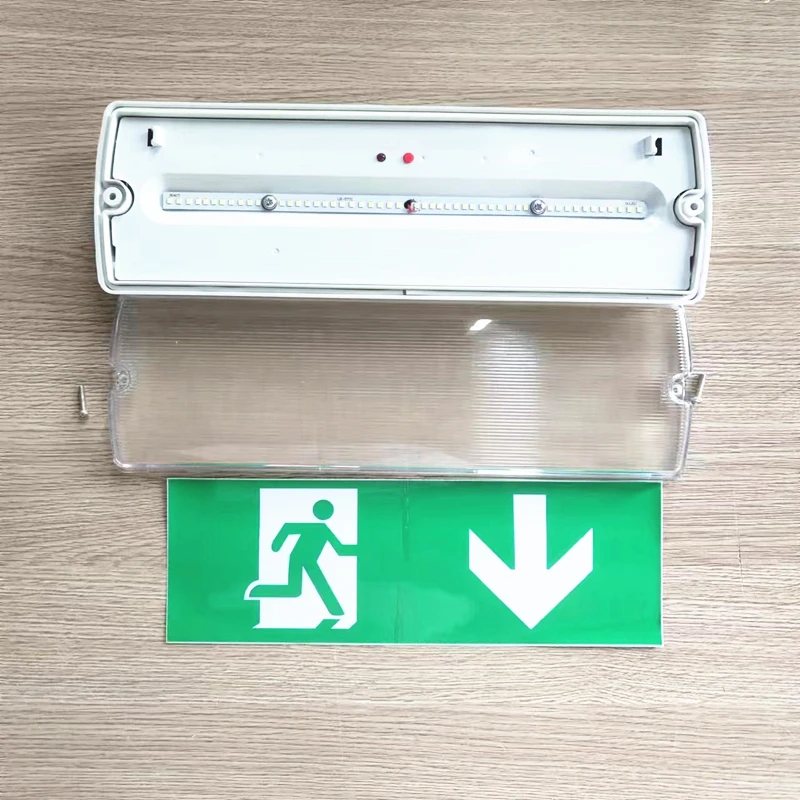 IP67 Led Emergency Light Independent Driver With Built-In 18650 Lithium Battery Emergency Lighting Exit Light