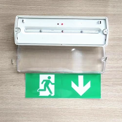 Emergency Exit Indicator Lighting Comes With Stickers Emergency Light Ac85-265v Ip68 Three Proof Light Is Included