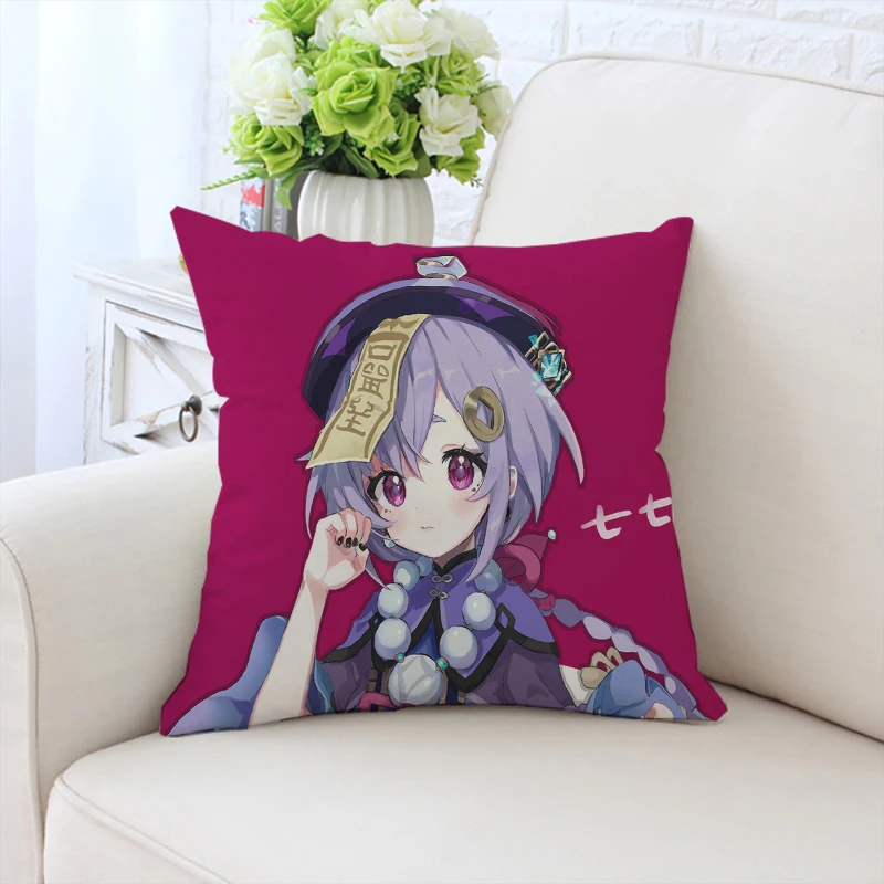 Home Decor Game G-Genshin Impact Cover for Pillow Covers Decorative Luxury Cushion Cover Pillowcases for Pillows 45x45 Cushions