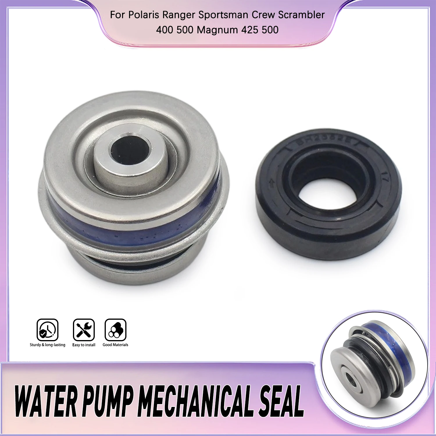For Polaris 400 Sportsman Ranger Crew 500 Scrambler Predator Big Boss 425 Motorcycle Water Pump Mechanical Seal Oil Seal 3086840