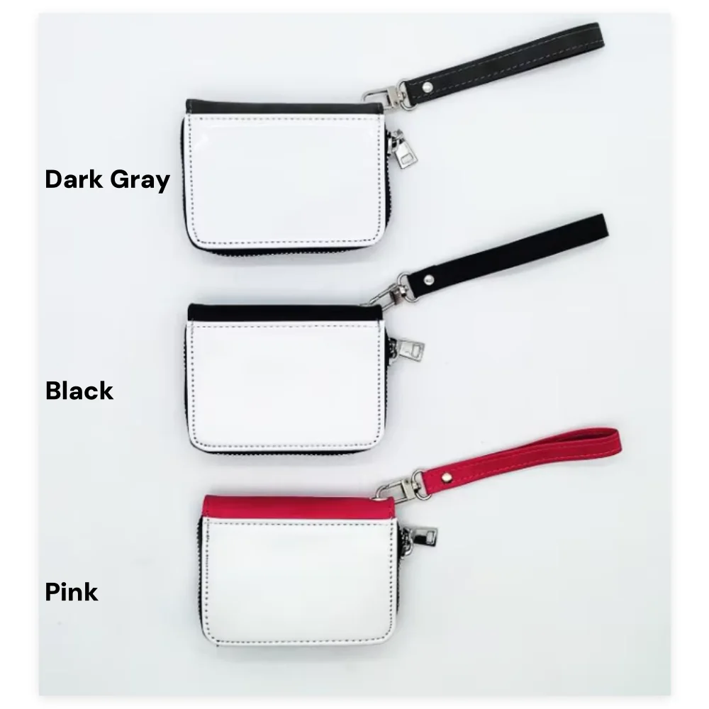 

10 pieces Sublimation Blank Small Coin purse Women's Wallet PU Leather Coin Bag credit Card holder for Heat Transfer Print ﻿ ﻿
