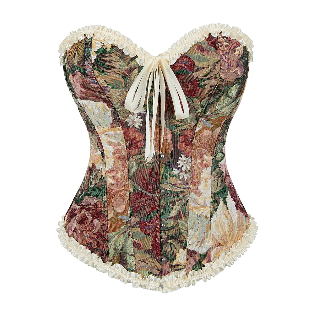 

Женский Корсет Overbust Corset Floral Shaper Slim Fit Bustier Top for Carnival Masquerades