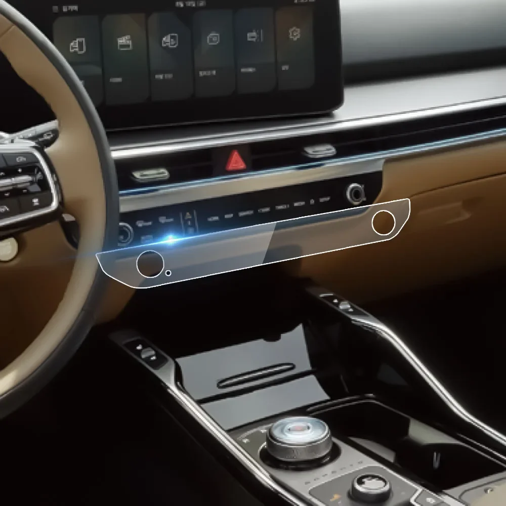 

Для 2024 2025 Kia Sorento LHD AC Защитная пленка для экрана ТПУ против царапин, пленка для центральной консоли, панель кондиционера, прозрачная