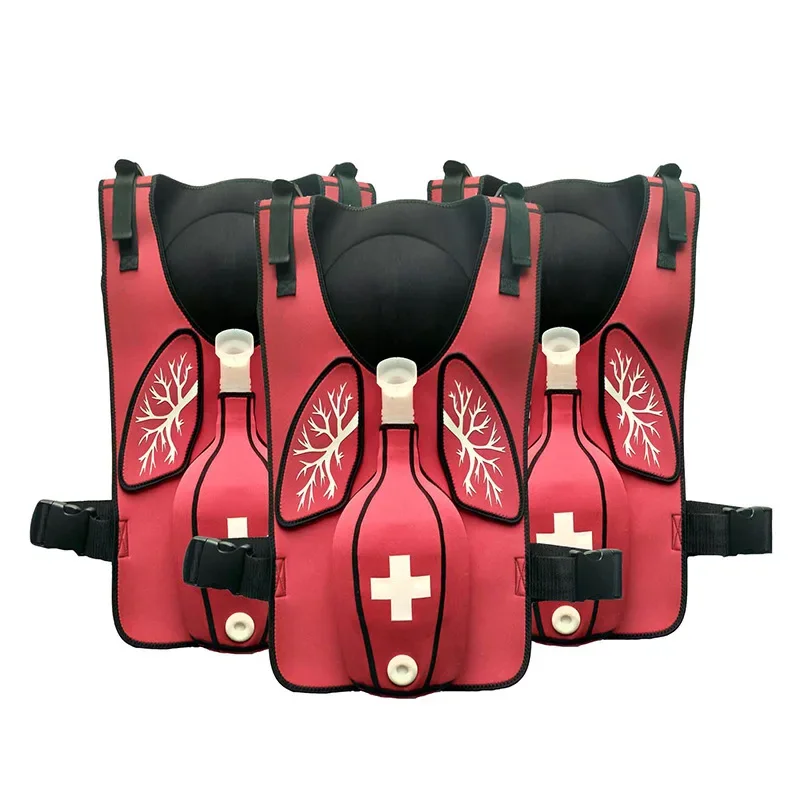 Heimlich training vest for adults and children, suffocation rescue, airway obstruction training vest teaching aid.