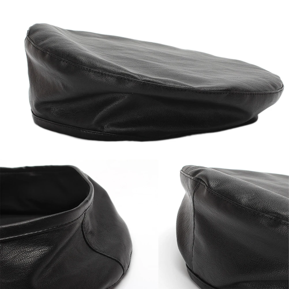 

Faux Beret Hat for Women Men Black Beanie Warm Stylish Winter Fashion Accessory Elegant Korean Version