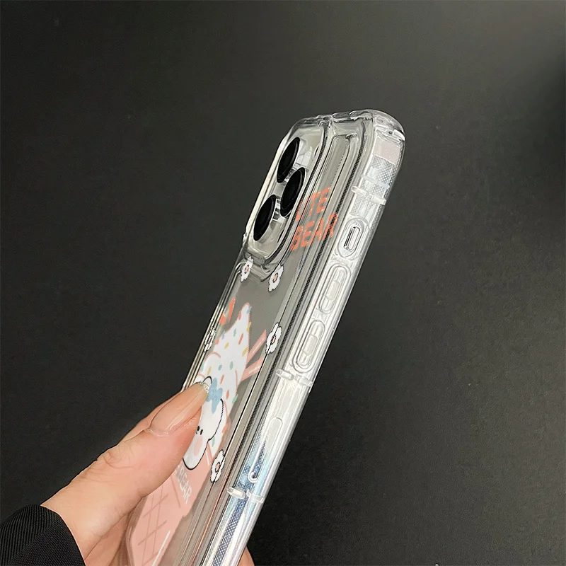 J2536 jenis bantalan pencegahan jatuh untuk Samsung Galaxy S23 S22 S21 S20 Plus Note 10 20 Ultra casing DIY penutup TPU lembut