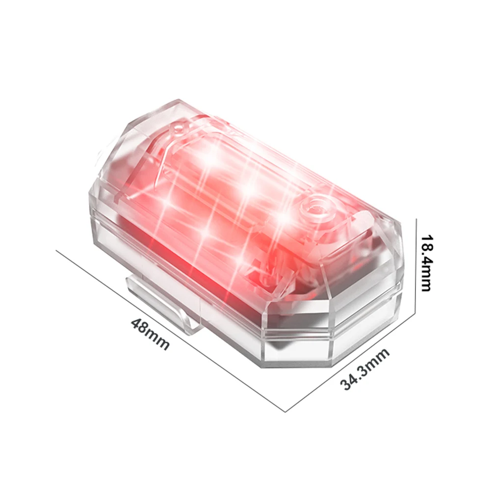 Luz estroboscópica LED sem fio com controle remoto, lâmpada de aviso anti-colisão, indicador de flash impermeável, motocicleta, carro, bicicleta,