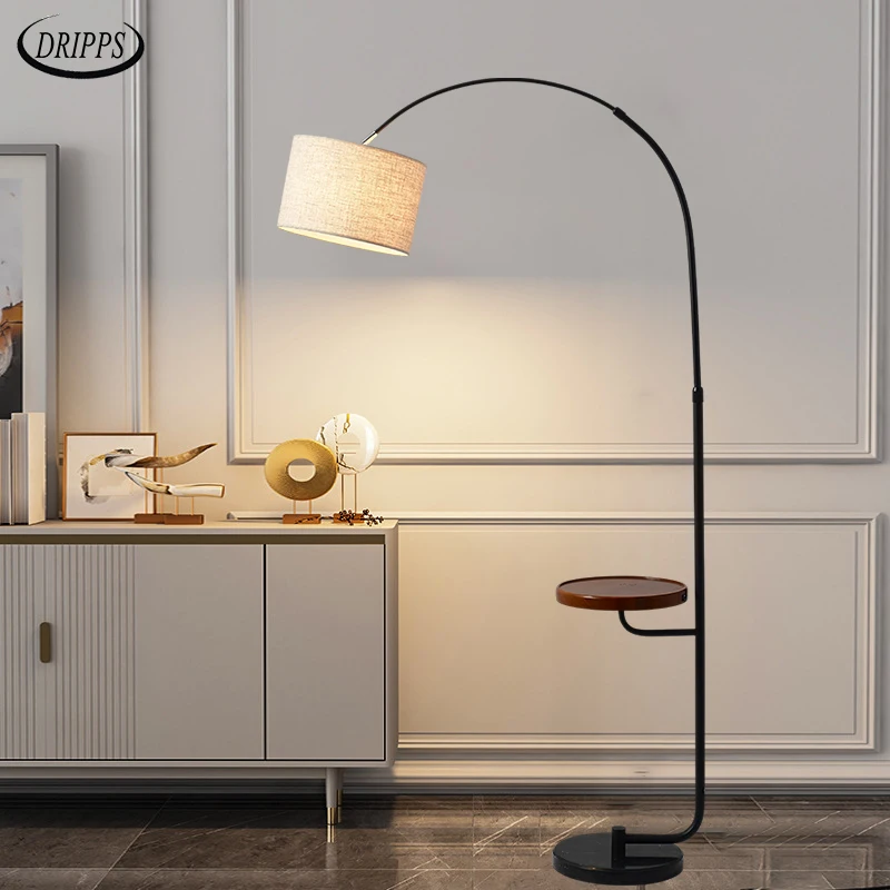 

Scandinavian living room floor lamp bedroom bedside lamp wooden study standing lamp hotel villa smart floor lamp furniture light