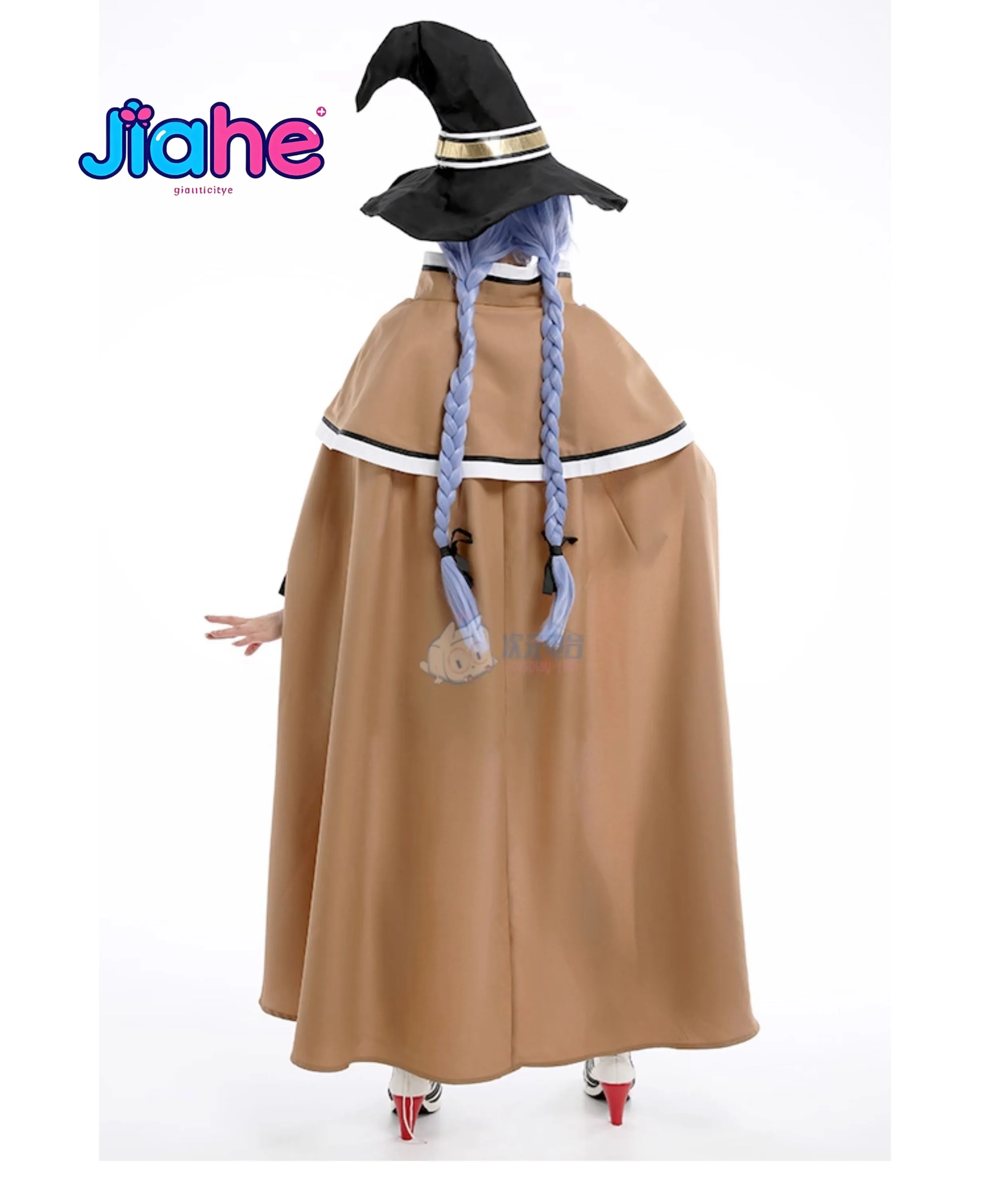 Disfraz de Cosplay de Roxy de Mushoku Tensei, Vestido Lolita Dulce con Capa, Accesorios para Halloween, Carnaval, Juego de Roles para Mujeres