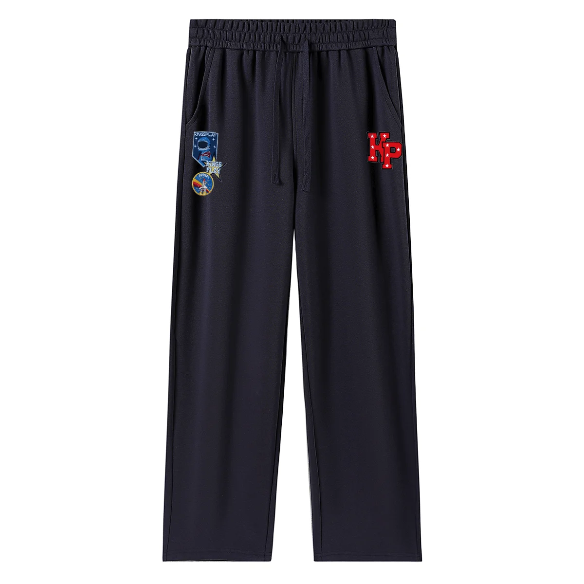 Y2K سراويل رياضية فضفاضة مستقيمة الساق للرجال، تصميم طباعة شخصية، سراويل غير رسمية على طراز الهيب هوب هاراجوكو، أزياء الشارع #5