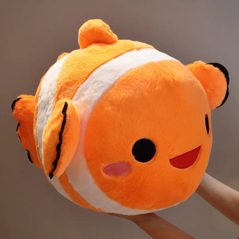 

Kawaii Plush Toys Cute Cartoon Fish Pillow Stuffed Soft Marine Creature Dolls Home Decor