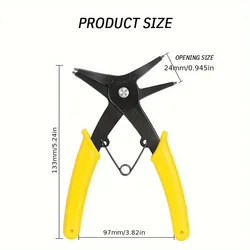 2-In-1 Snap Ring Plier Circlip Plier Multifunctional Crimp Tool Internal External Ring Remover Retaining Circlip Pliers