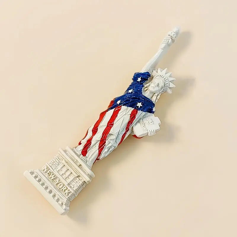 Refrigerator Magnet USA New York Creative Star Flag Statue of Liberty Tourist Souvenir 3D Painted Decoration Gift