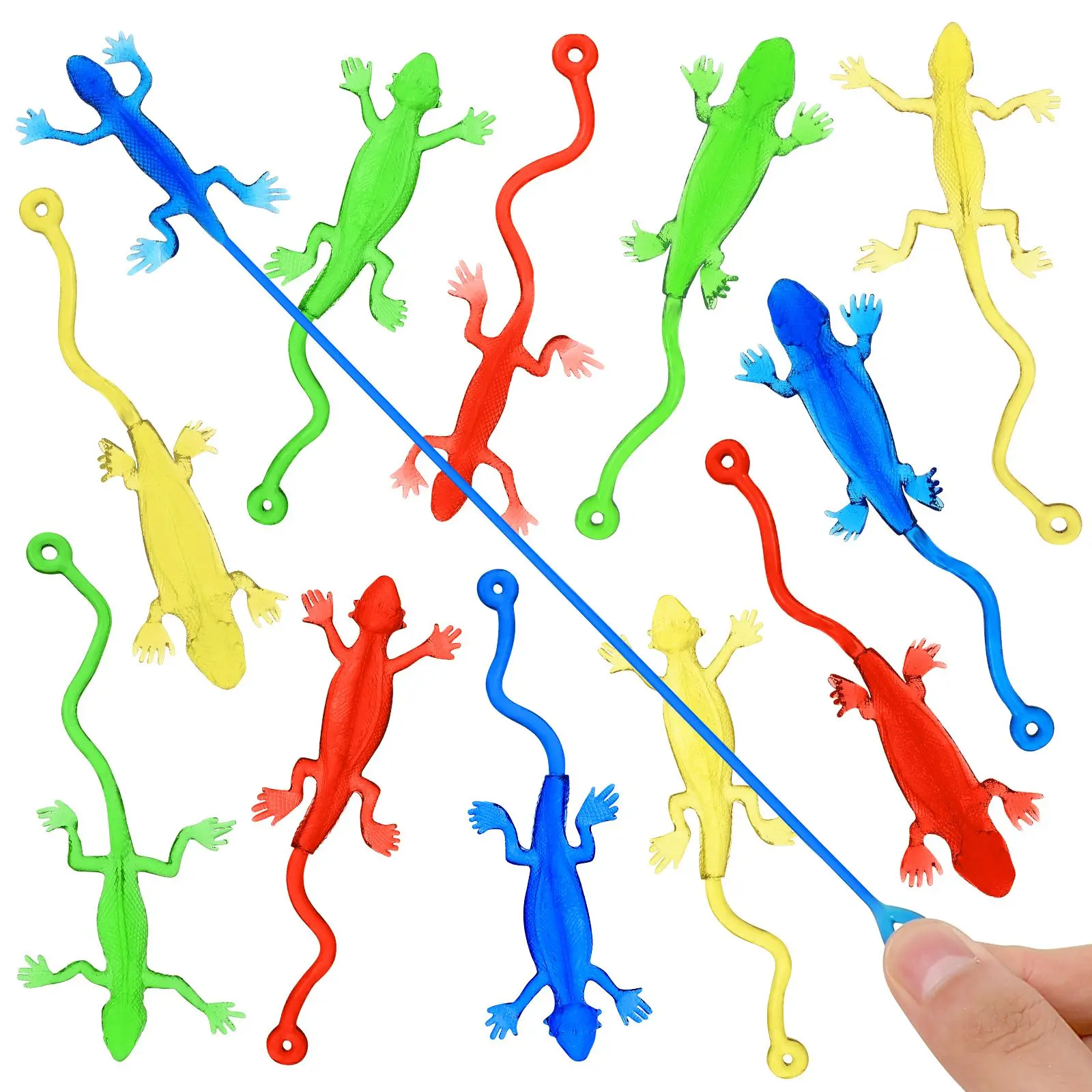 12/24 Pcs Cabrite Shape Stretchy Playthings Stretchy Rubbery Sticky Toys Palm Climb Birthday Party Prank Presents Sports