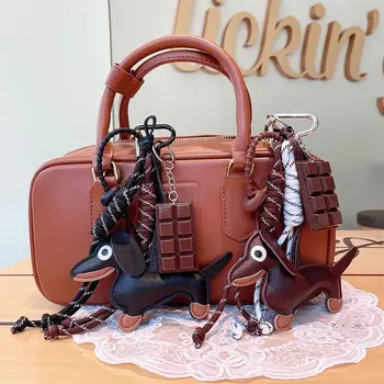 Acryl Nette Y2k Gewebte Seil Schlüsselbund Diy Perle Herz Quaste Telefon Hängen Multifunktionale Tasche Charms Dekoration Tasche Anhänger