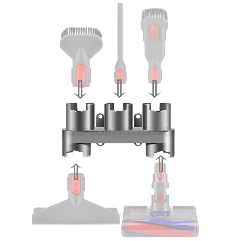 Imagem -04 - Rack de Armazenamento de Parede para Aspirador Dyson Escovas Pylons Suporte de Cabide Peças do Suporte do Bocal Peças Quentes v7 v8 V10 V11 V12 V15