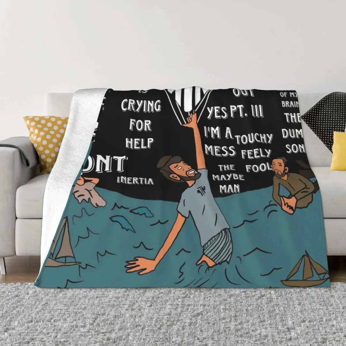 

AJR The Maybe Man Throw Blanket For Decorative Sofa Quilt Blankets