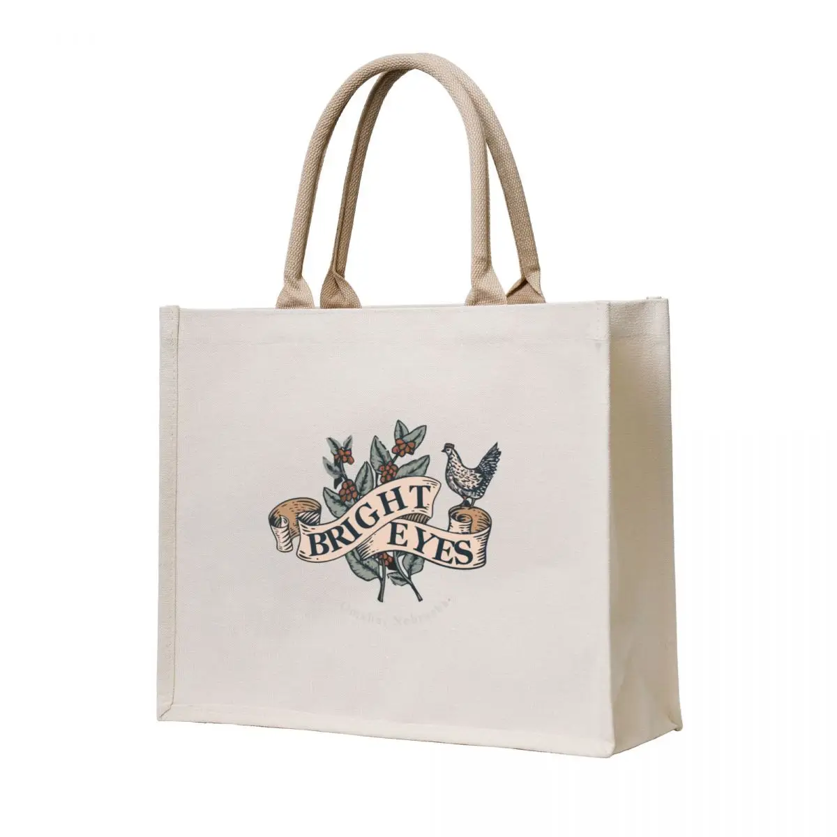 

Bright Eyes BAND Tote Bag Canvas stote bag custom fabric bag Custom