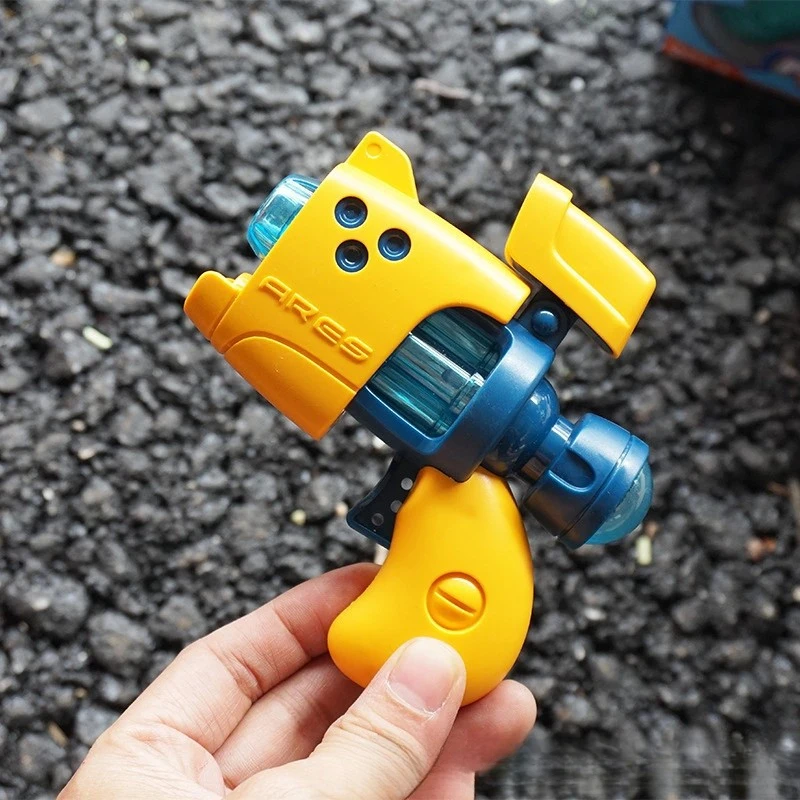 Mini pistola de juguete eléctrica con luz y sonido, pistola de octava Multicolor, juguete pequeño para bebés de 0 a 3 años, juguete para niños sin Control remoto