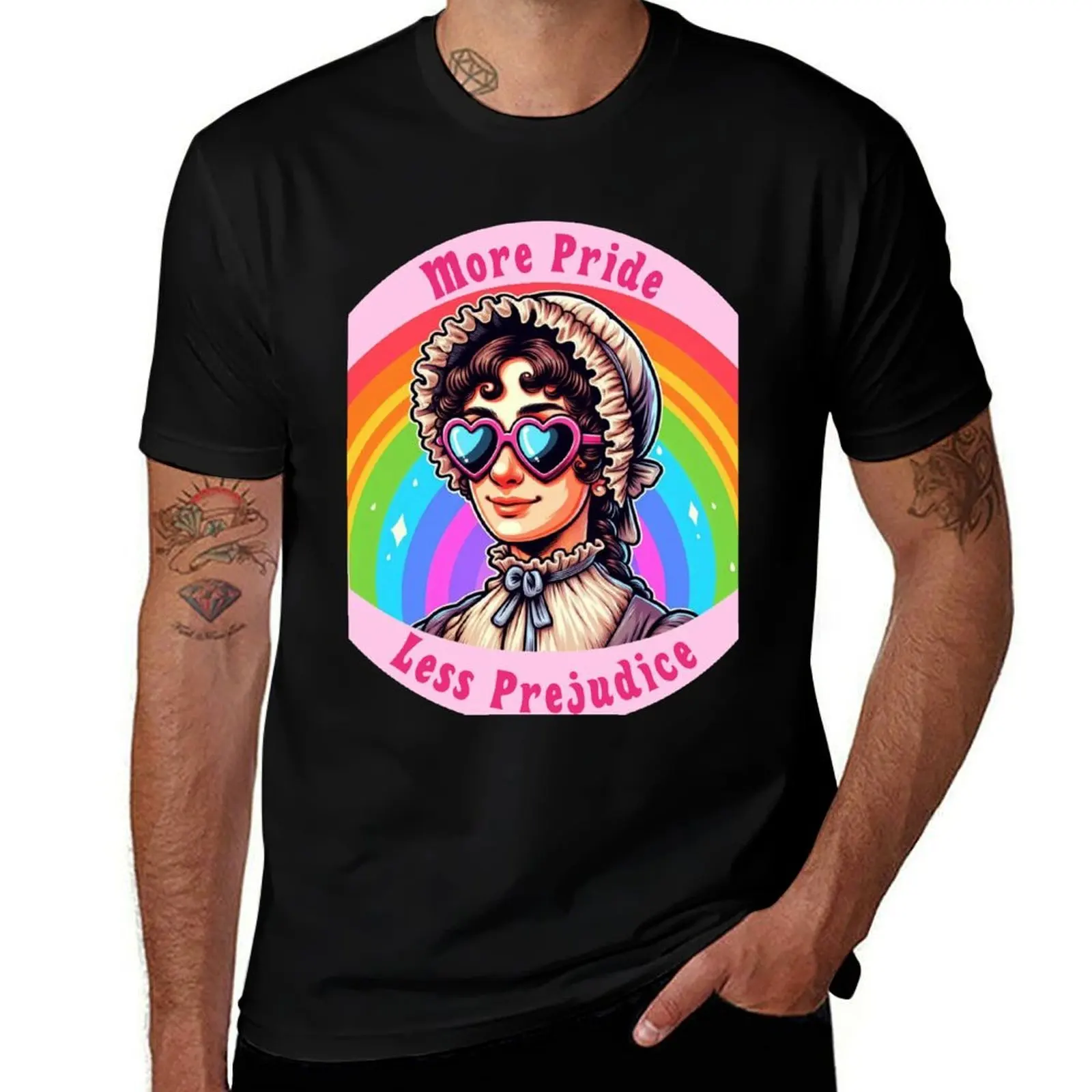 

More Pride, Less Prejudice T-Shirt plus sizes oversized graphic tee summer top men clothings