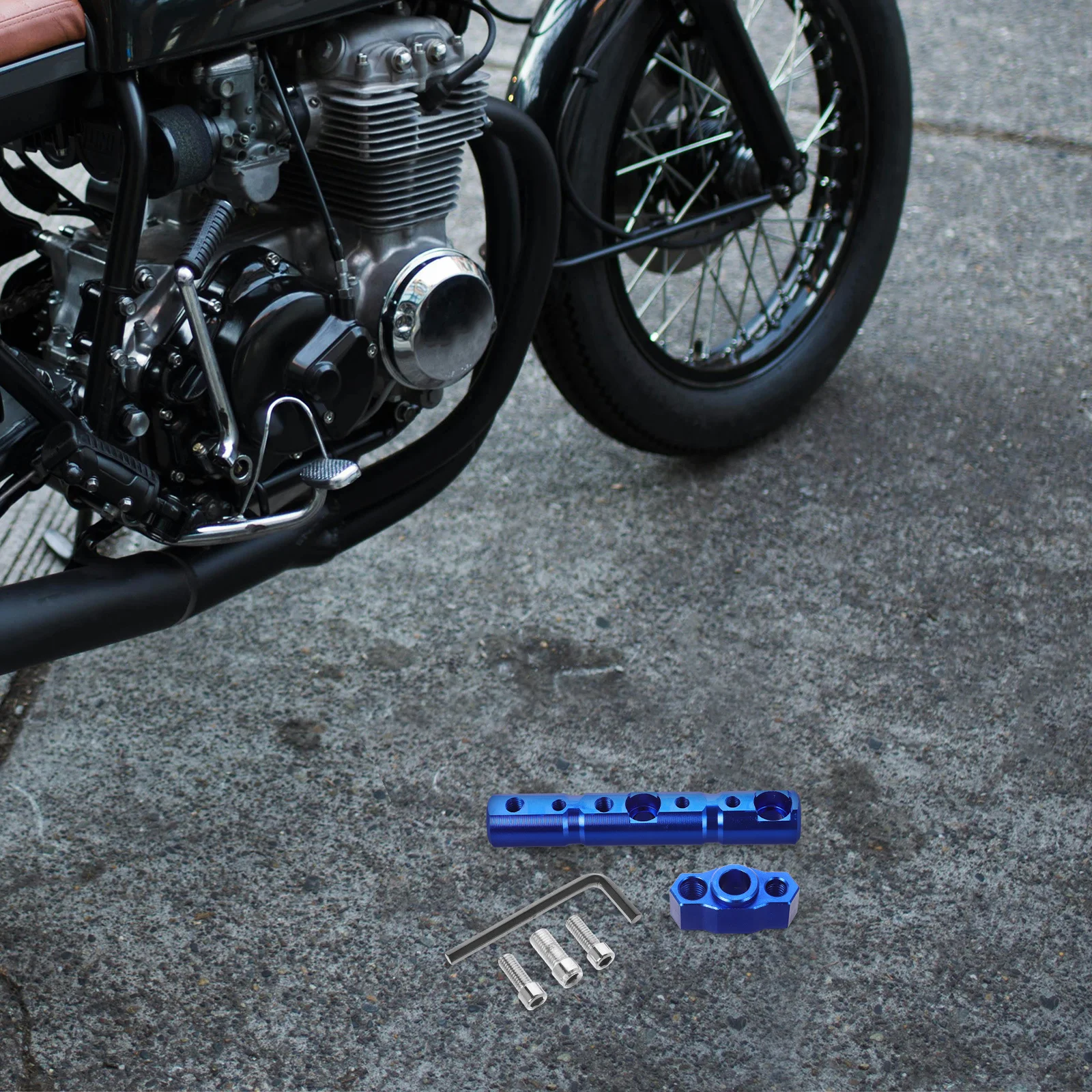 

1Set Crossbar Phone Holder Aluminum Alloy Motorcycle Handlebar Extension Mount for Electric Bike Navigation Safety Accessory