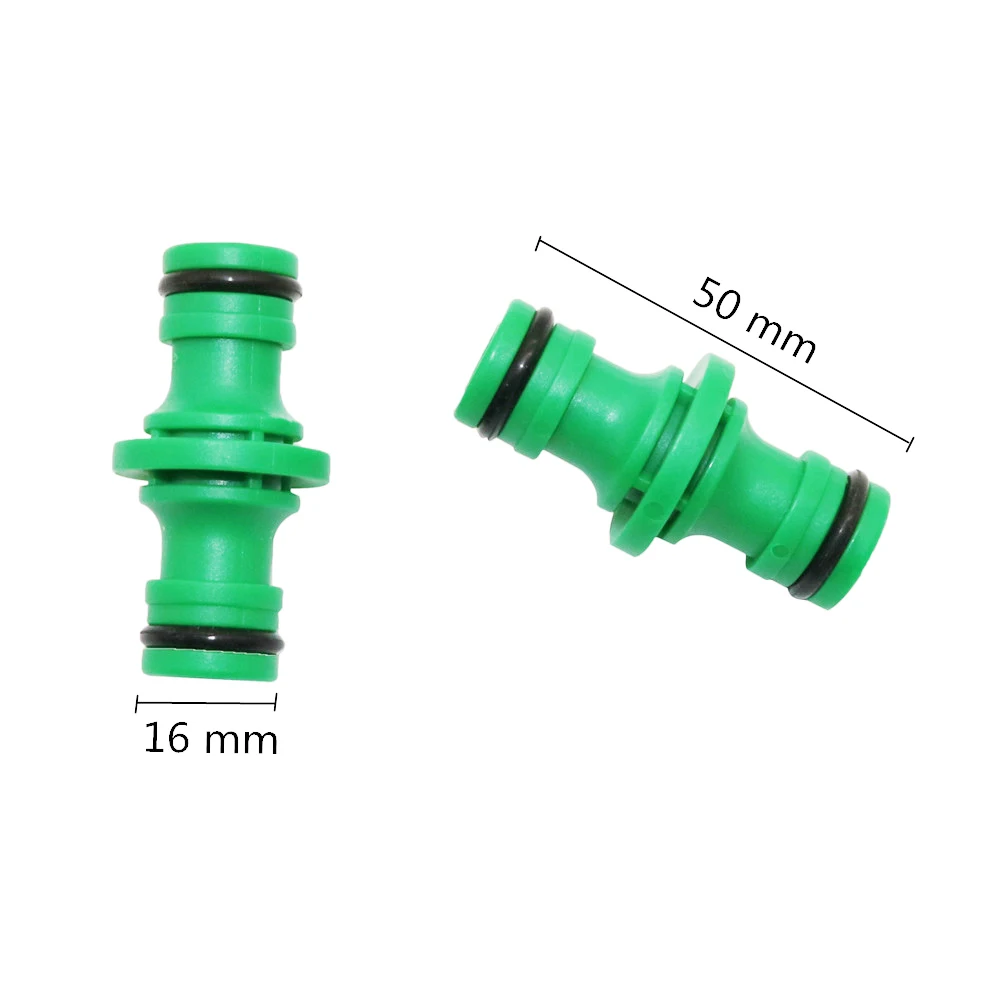 5Pcs Double Plug Hose Connector Extender for Garden Pipe Connecting Fast Release Quick Joint Irrigation Watering System Fitting