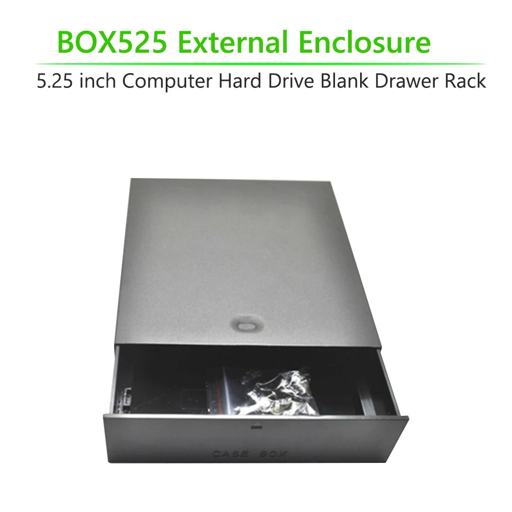 Blank Drawer Rack Hard Disk Enclosure Computer 5.25 inch Hard Drive Blank Drawer Rack Box for Desktop