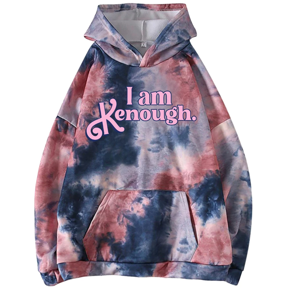 I Am Enough Tie Dye Hoodie Fashion Novelty Harajuku Men Women I Am Enough Sweatshirts