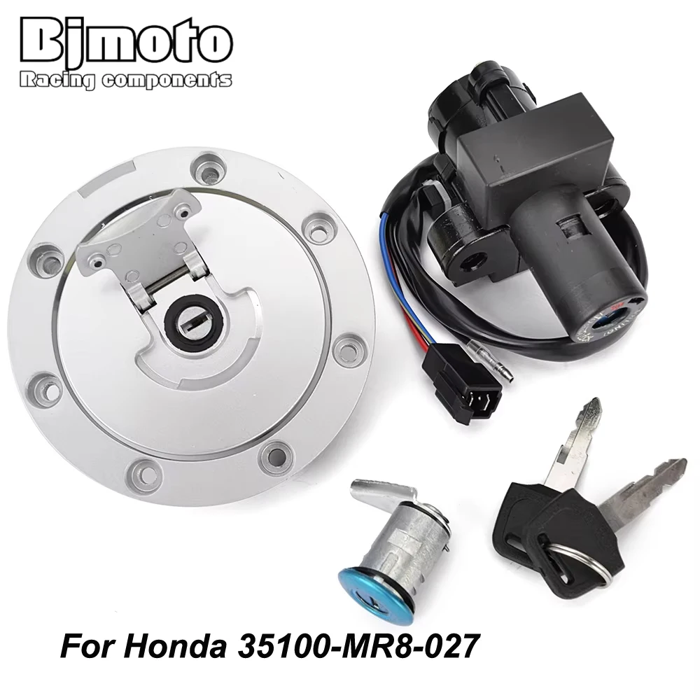 35100-MR8-027 Fuel Gas Cap Ignition Switch Seat Lock with Key For Honda CBR600 CBR900 VFR400 NC30 RVF400 NSR250 CBR250 CBR400