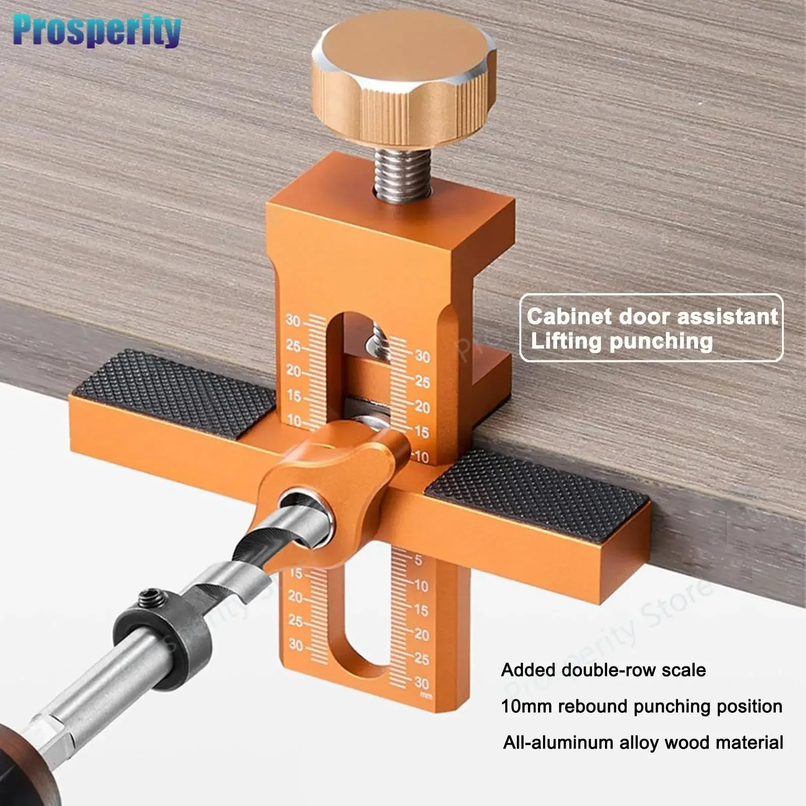 أداة تركيب باب الخزانة 2 في 1 مع أداة تحديد موضع لوحة باب الخزانة قابلة للتعديل