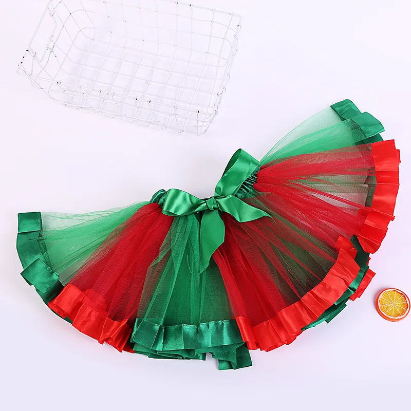 Girl Tutu Rainbow Skirts Princess Mini Pettiskirt Costume Party Ballet DanceTulle Skirts Girls Clothes Children Clothing