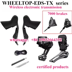 WHEELTOP -EDS TX Road bike Groupset Electronic Wireless Carbon aluminium alloy Rim ,Disc Brake 7-14s Speed Front Rear Derailleur