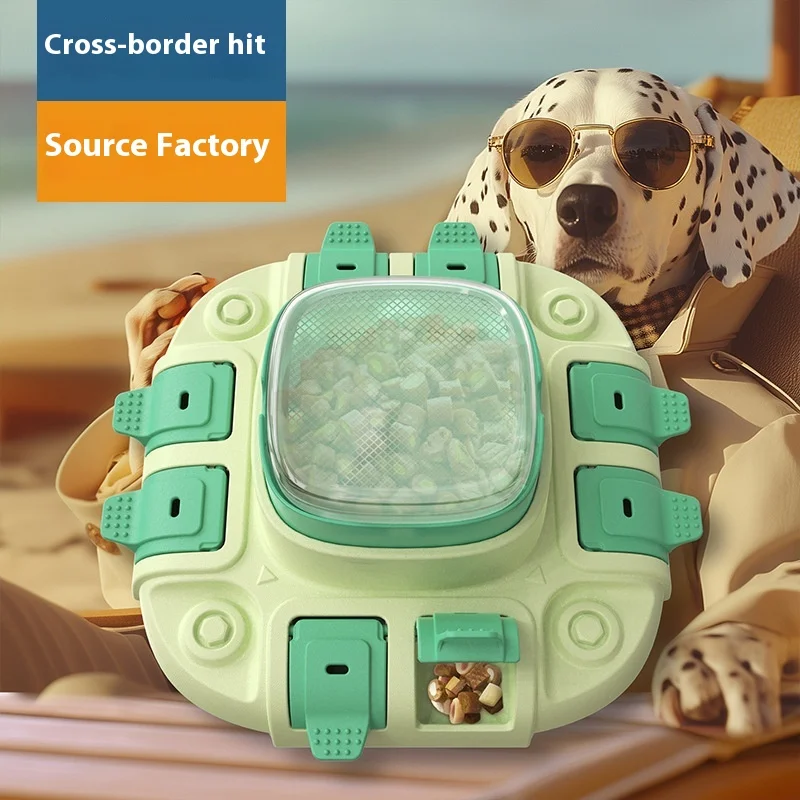 

New Pet Slow Feeder Dog Bowl Puzzle Toy Hide Treats Interactive Fun for Dogs