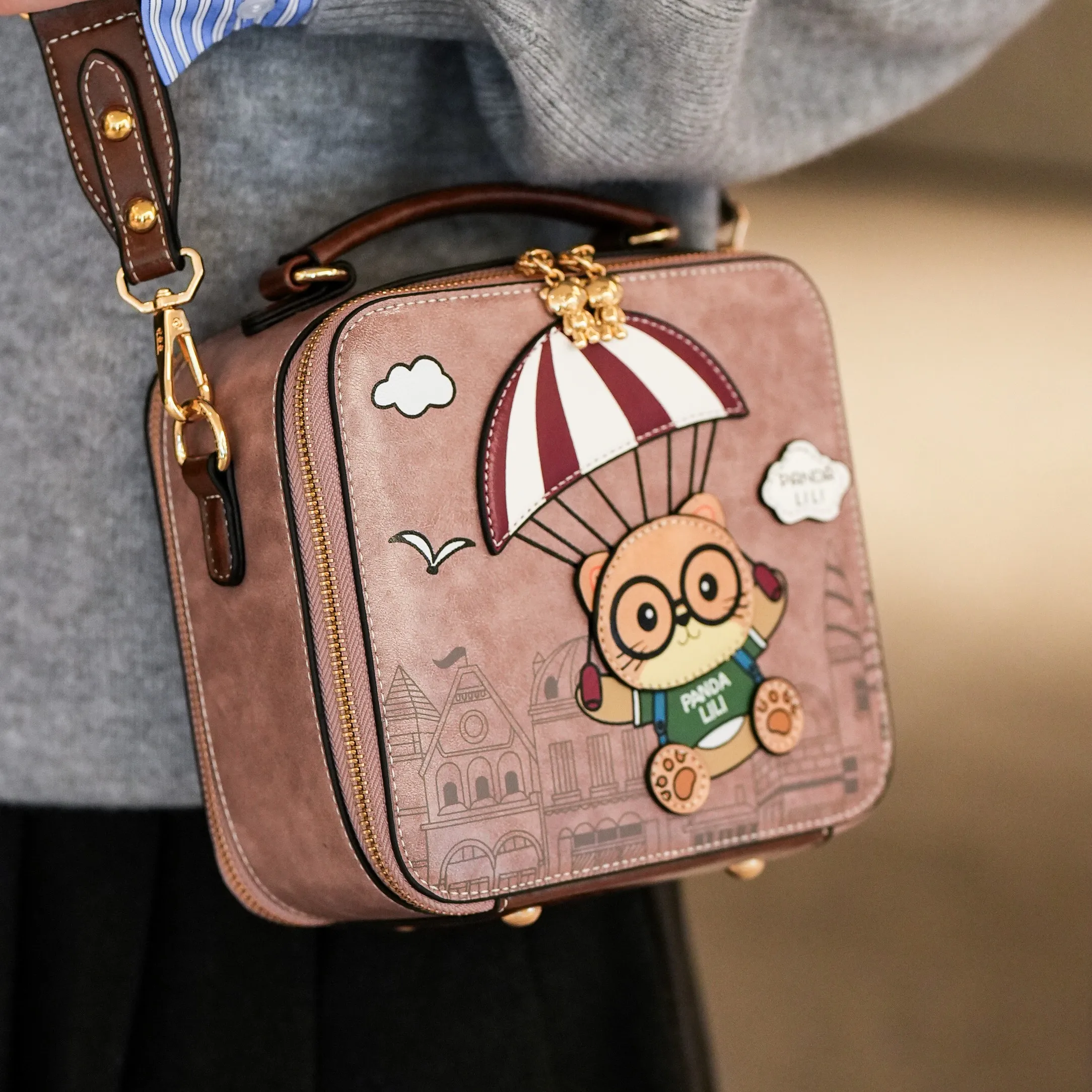 

BeiBaoBao Brand Trendy Handbag Square Box Design New Korean Style Mini Crossbody Bag Women's Versatile Shoulder Handbag