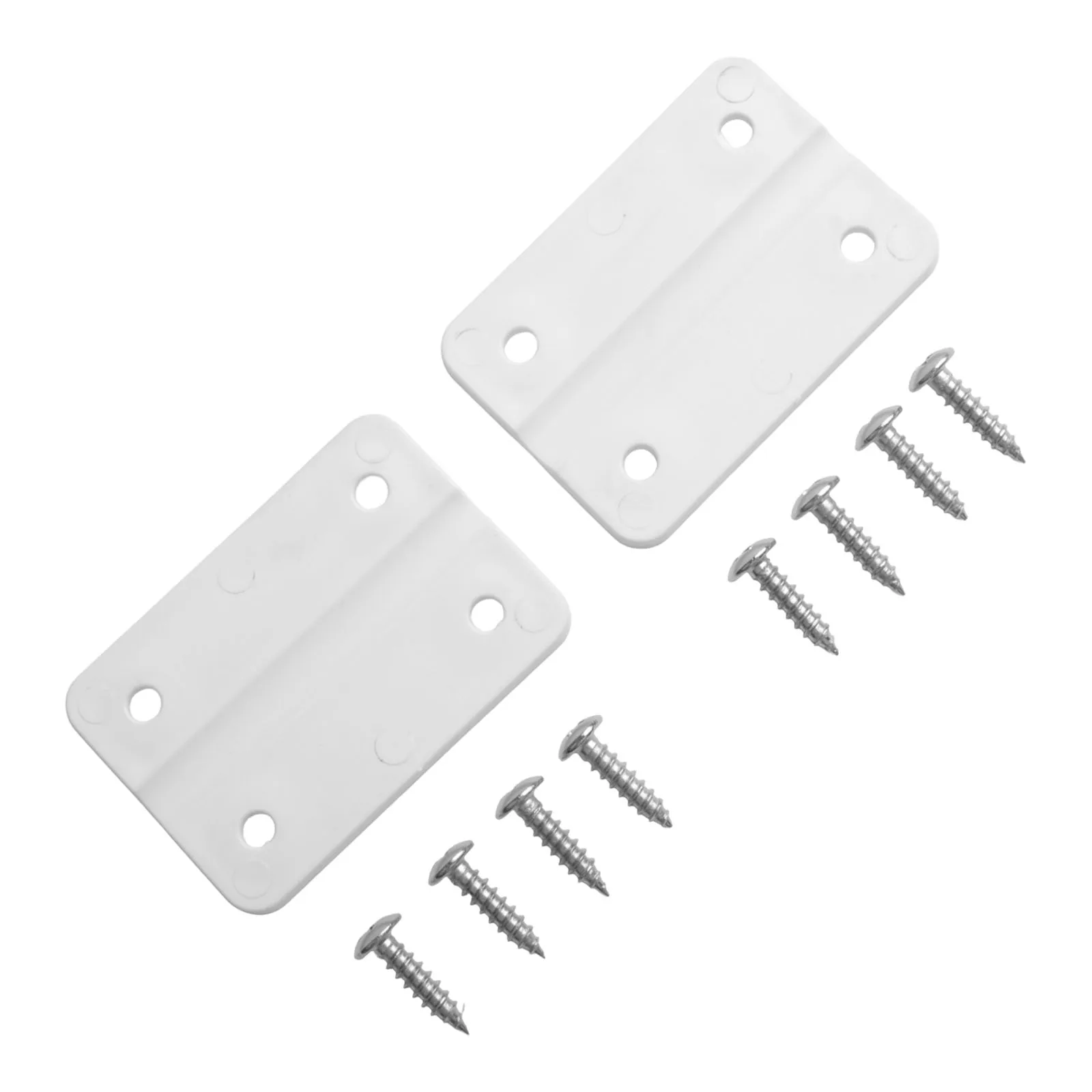 2PCS Cooler Replacement Plastic Hinges + Stainless Steel Screws Hinge Parts Kit For Igloo Coolers Hinges White