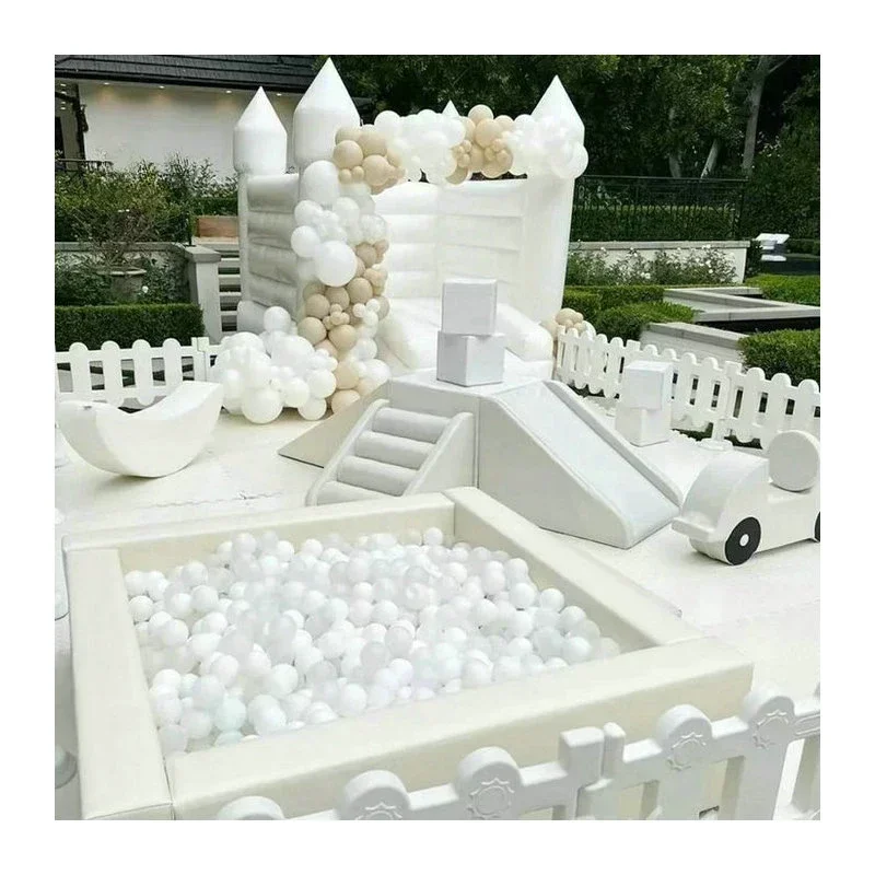 

wholesale softplay ball pit kids outdoor playground set Cheap White Indoor toddlers soft play equipment