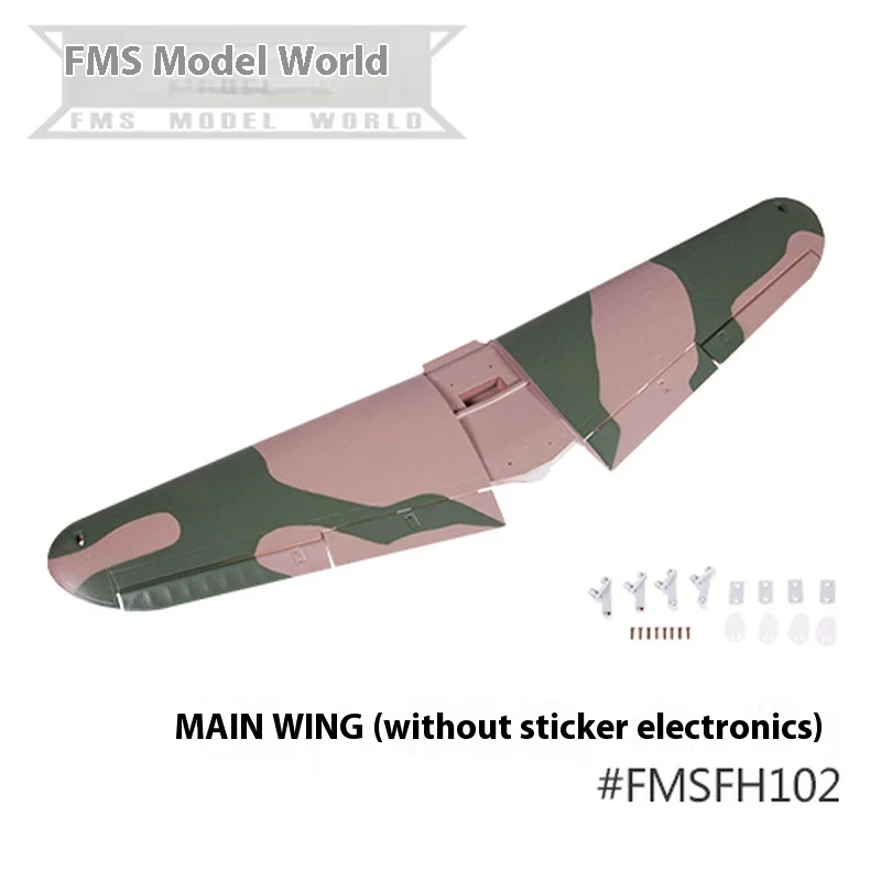 Accessoires d'origine Fms 980mm P40b, fusélisation, ailes principales, pales d'hélice, couvercles d'hélice, train d'atterrissage, cabine de cockpit, réservoir de carburant
