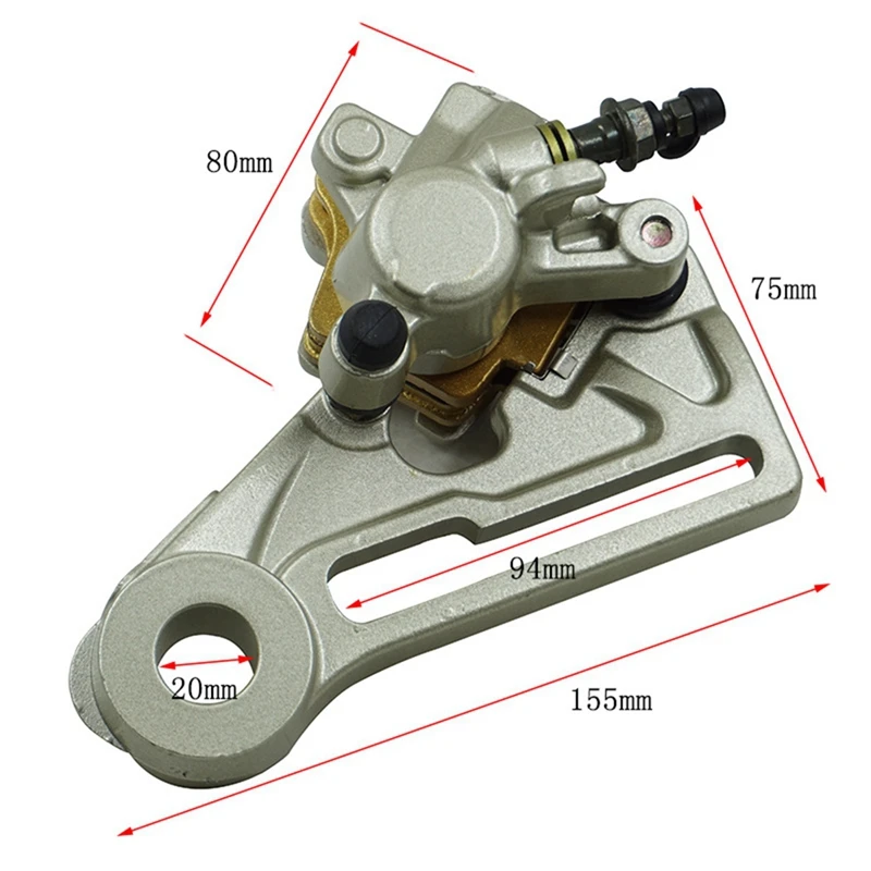 Motorcycle Rear Brake Caliper Assembly Disc Hydraulic Brake Bump Caliper For  125 150 200 250 300 350 400 500 505